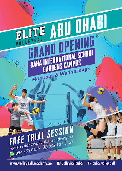 أكاديمية النخبة للكرة الطائرة ، مدرسة الراحة الدولية ، الجاردنز ، أبو ظبي - United Arab Emirates|Abu Dhabi|20th Street|Khalifa City 'A