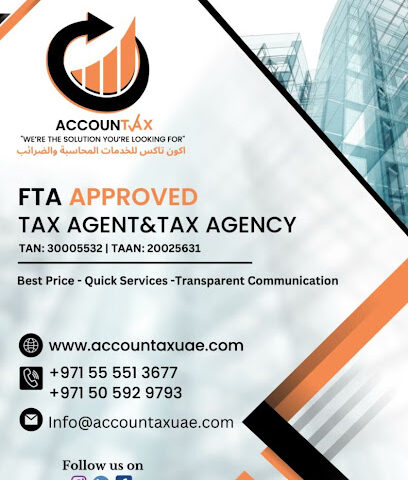 Accountax خدمات المحاسبة والضرائب الإمارات العربية المتحدة - الشارقة - +971 55 551 3677